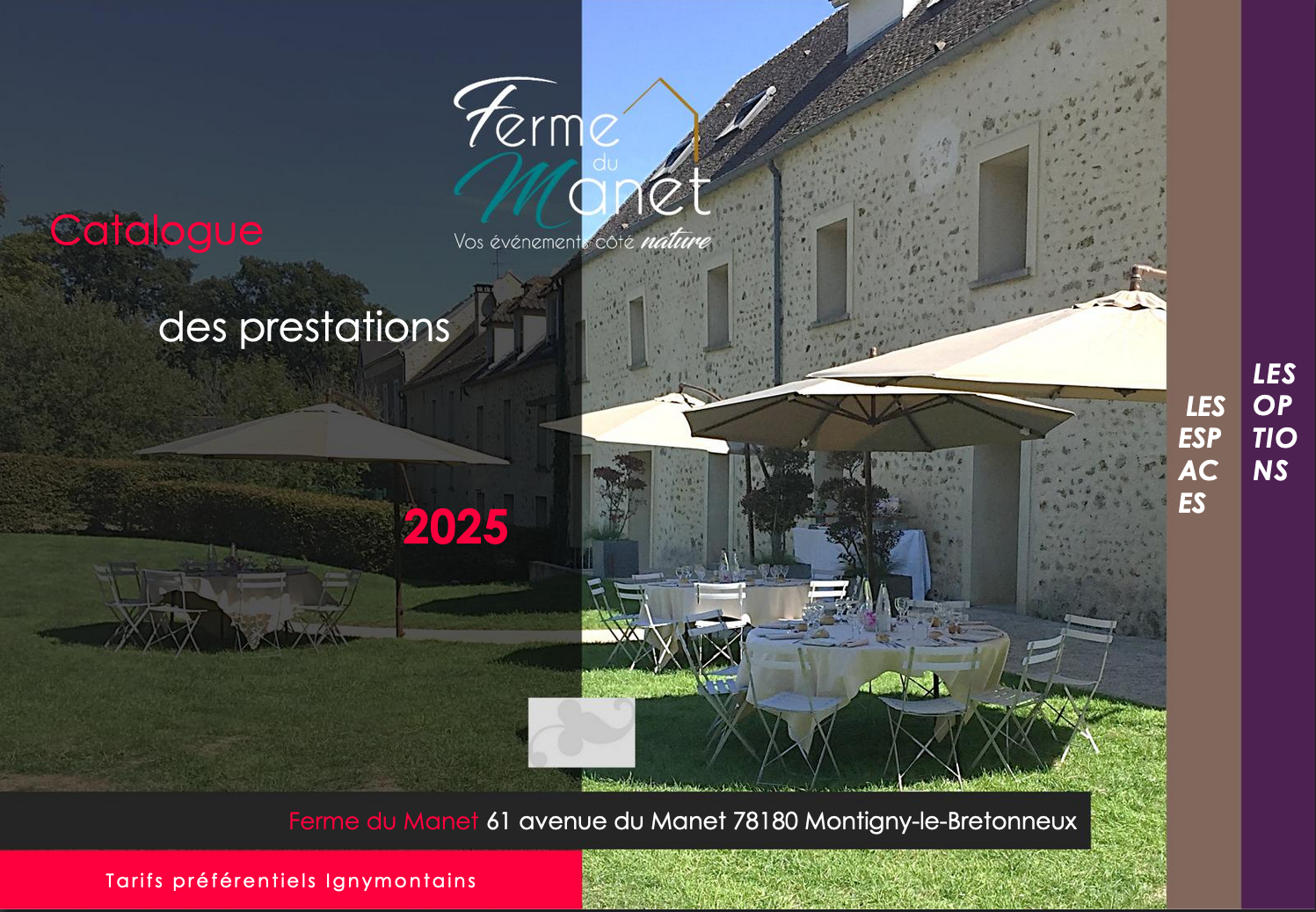 Catalogue 2025 Tarifs préférentiels Ignymontains